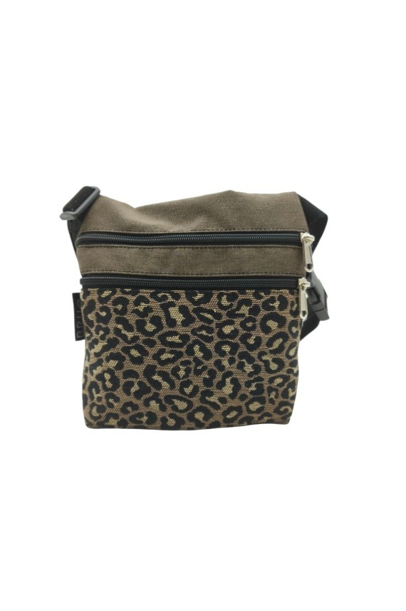 Riñonera Algodón Jacquard Estampado Leopardo