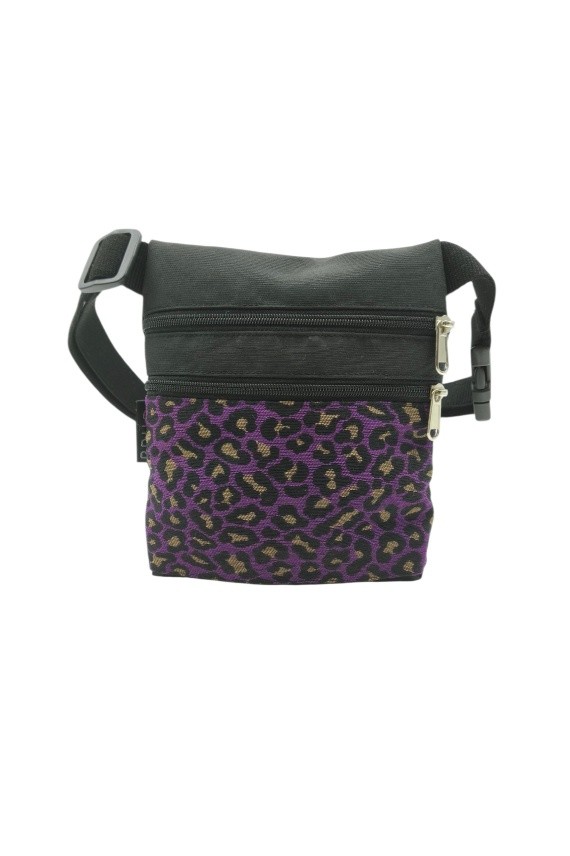 Riñonera Algodón Jacquard Estampado Leopardo
