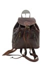 Mochila Artesanal Piel Camel Tanger