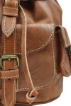 Mochila Artesanal Piel Camel Tanger