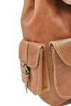 Mochila Artesanal Piel Camel Tanger
