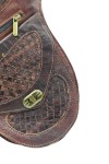 Riñonera Piel Trenzada Cierre Twist Lock Fez