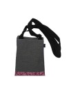 Bolso Porta Móvil Jacquard Geométrico