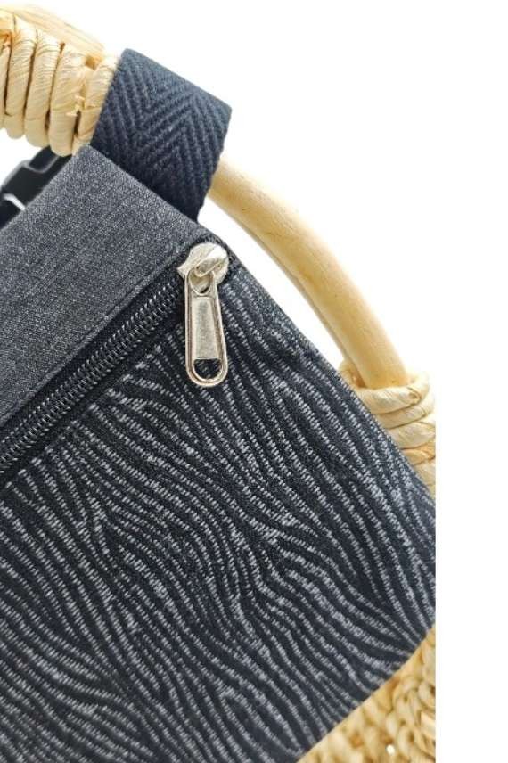Riñonera Jacquard Ondas Orgánicas