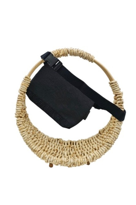 Riñonera Jacquard Ondas Orgánicas
