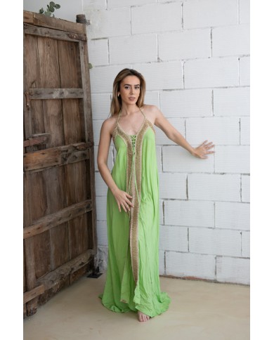 Vestido Raye Bambula Verde