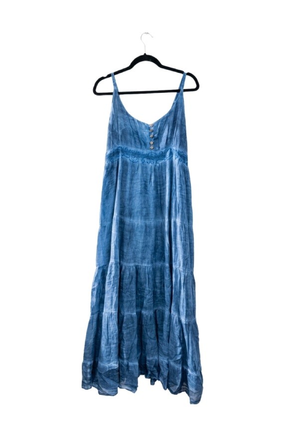 Vestido Largo Algodón Tie Dye