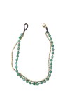 Tobillera Macrame y Cuentas Gold