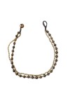 Tobillera Macrame y Cuentas Gold