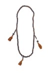 Collar Rosario Cuentas Madera y Borla