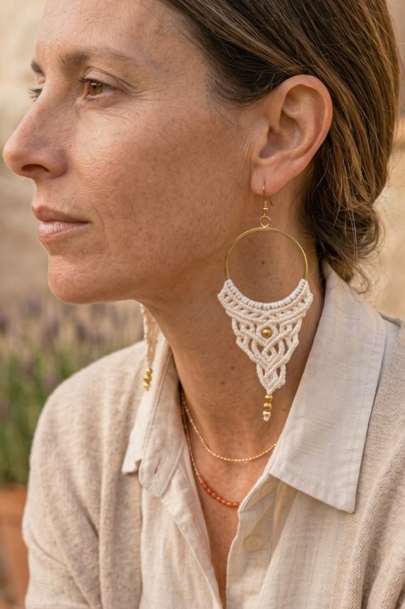 Pendientes Boho Macramé Soul
