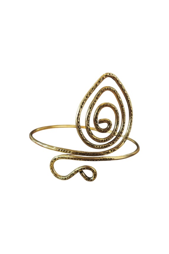 Brazalete Boho Espiral Dorada
