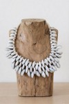 Collar de Conchas Cauri Naturales Blancas