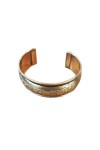 Brazalete Étnico Grabado Dorado