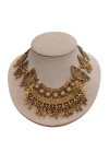 Collar Étnico Dorado Abanicos Imperiales