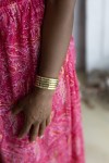 Pulsera Ajustable Multi Aros Metálicos