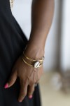 Brazalete Boho Espiral Dorada