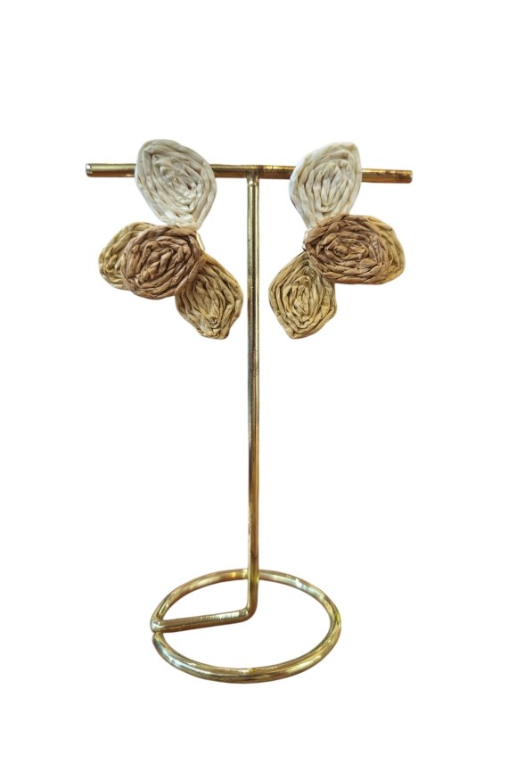 Pendientes Artesanales Fibra Natural Azalea
