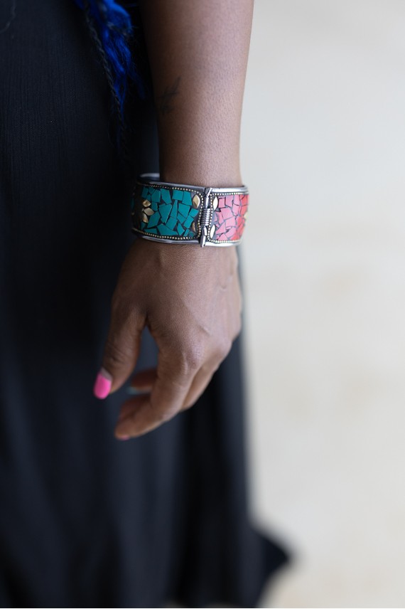 Brazalete Rígido Mosaico Artesanal