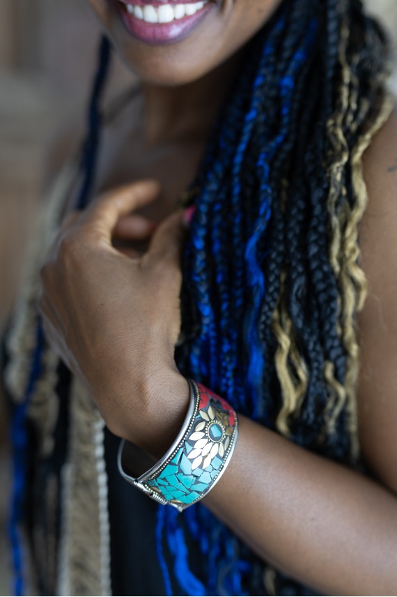 Brazalete Rígido Mosaico Artesanal