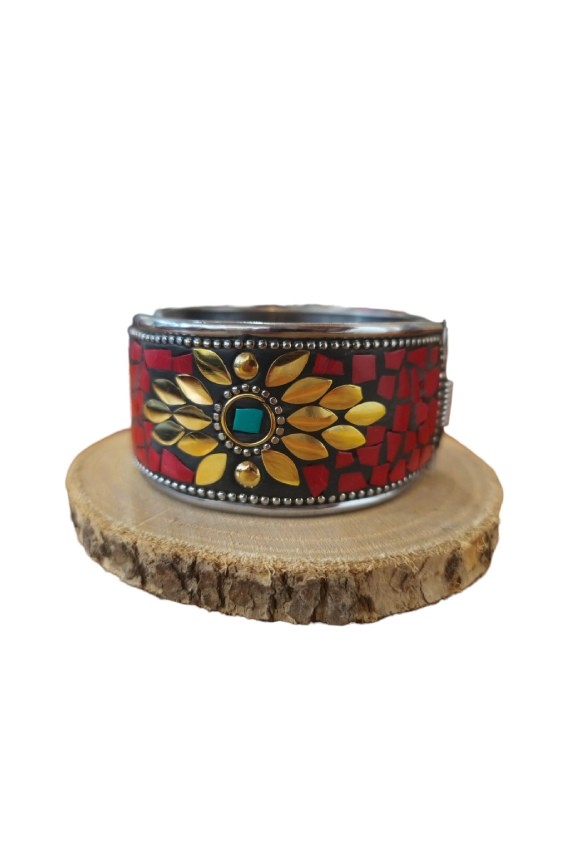 Brazalete Rígido Mosaico Artesanal