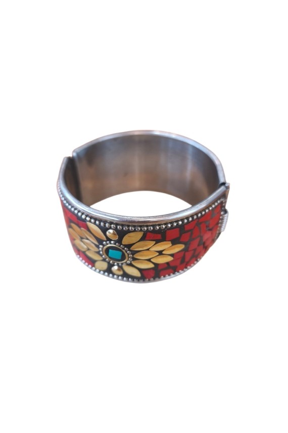 Brazalete Rígido Mosaico Artesanal