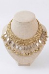 Choker de Cuentas Multihilera con Espejos