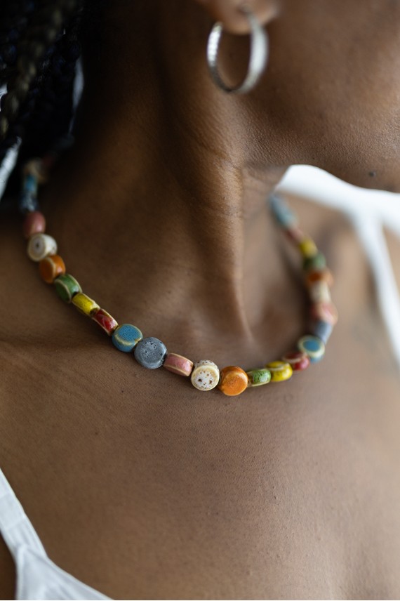Collar Lúa de Cerámica