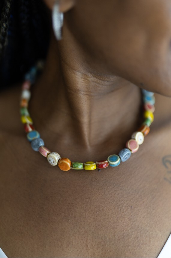 Collar Lúa de Cerámica