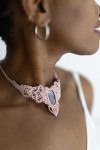 Collar de Macramé con Piedra Natural