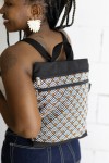 Mochila Jacquard Geométrica Artesanal Rombo