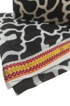 Pareo de Algodón con Bolso a Juego Estampado Manchas