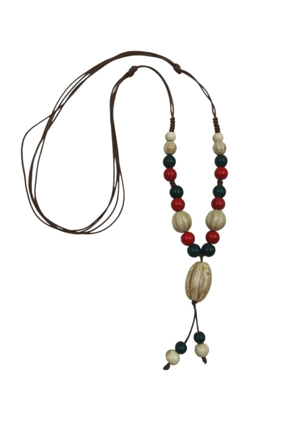 Collar Boho de Cerámica Artesanal Multicolor