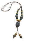 Collar Boho de Cerámica Artesanal Multicolor