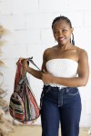 Mochila Boho Plegable de Algodón Étnico