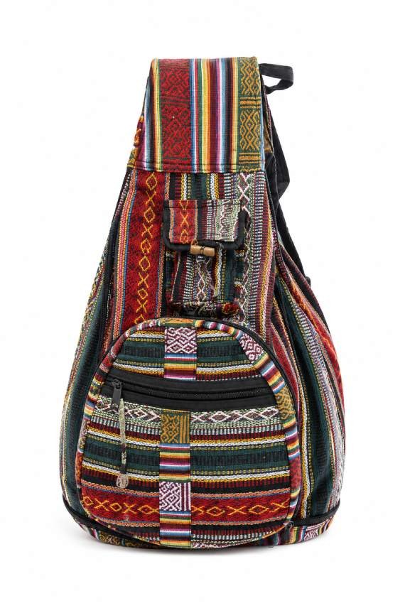 Mochila Boho Plegable de Algodón Étnico