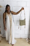 Bolso Crochet de Algodón Verde Pequeño