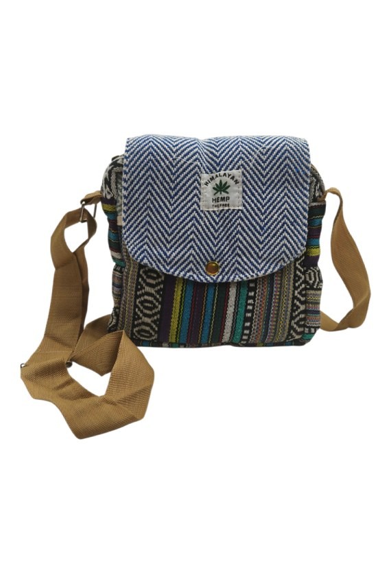 Bolso Bandolera de Algodón Étnico Multicolor