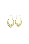 Pendientes boho calados con acabado dorado y plateado, diseño artesanal, ideales para un estilo bohemio y étnico.