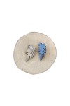 Pendientes de Madera Hoja Tropical Negra