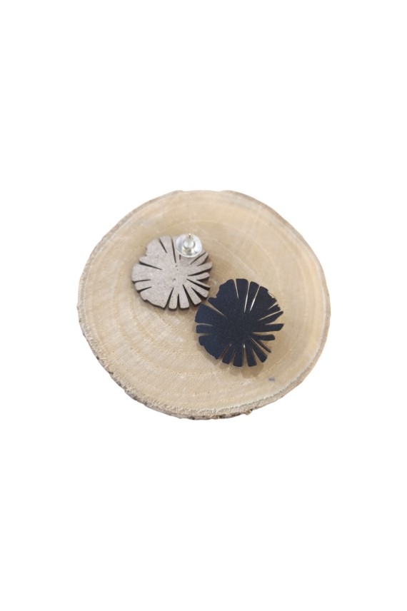 Pendientes de Madera Flor Boho