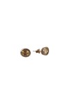 Pendientes de plata con citrino natural ovalado engastado, joya elegante y atemporal de Samarkanda.