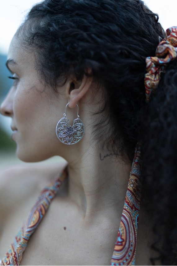 Pendientes Mandala Flor Calados