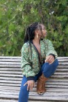 Chaqueta Bomber de Seda Verde Esmeralda Estampado Floral