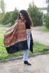 Chaleco Pashmina Arte Nómada Bordado con Flecos
