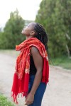 Chaleco Pashmina Arte Nómada Bordado con Flecos