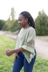 Blusa Boho Casapalma Algodón Calado Flecos