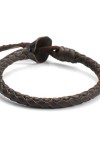 Pulsera Cuero Trenzado Redondo