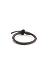 Pulsera Cuero Trenzado Redondo