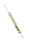 Pulsera Latón Dorada Círculos Orgánicos